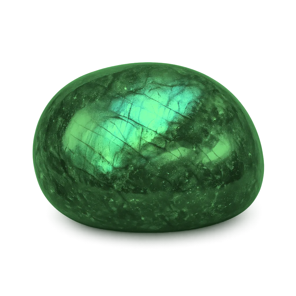 Aventurine naturelle, pierre polie, photo réaliste