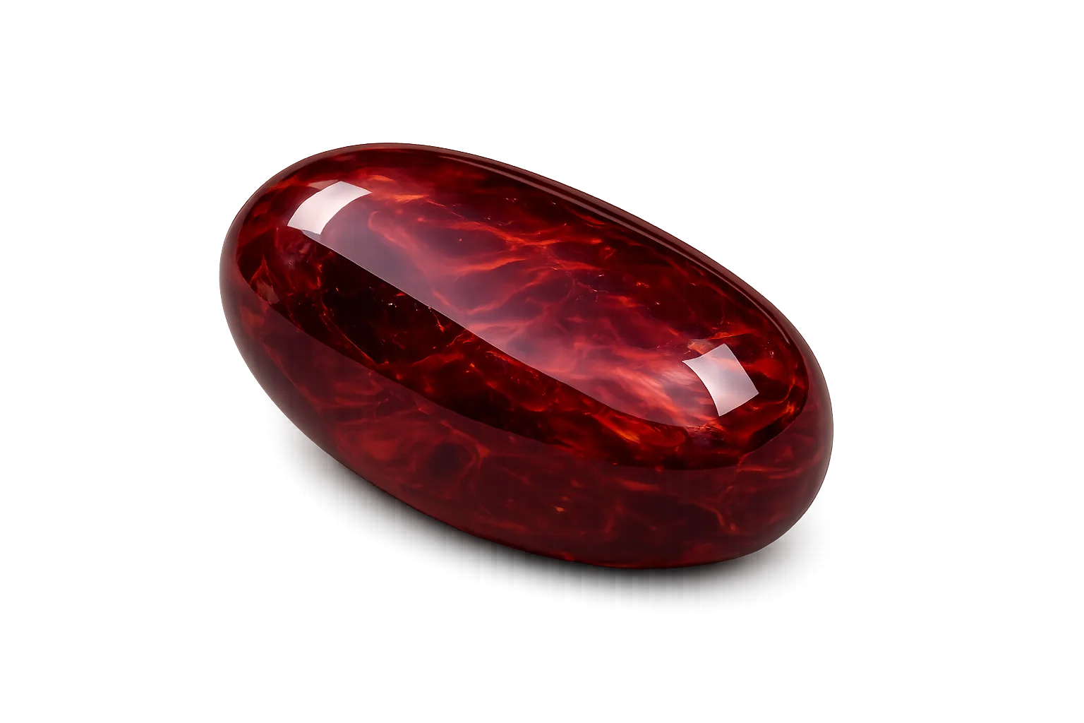 Grenat naturelle, pierre polie, photo réaliste