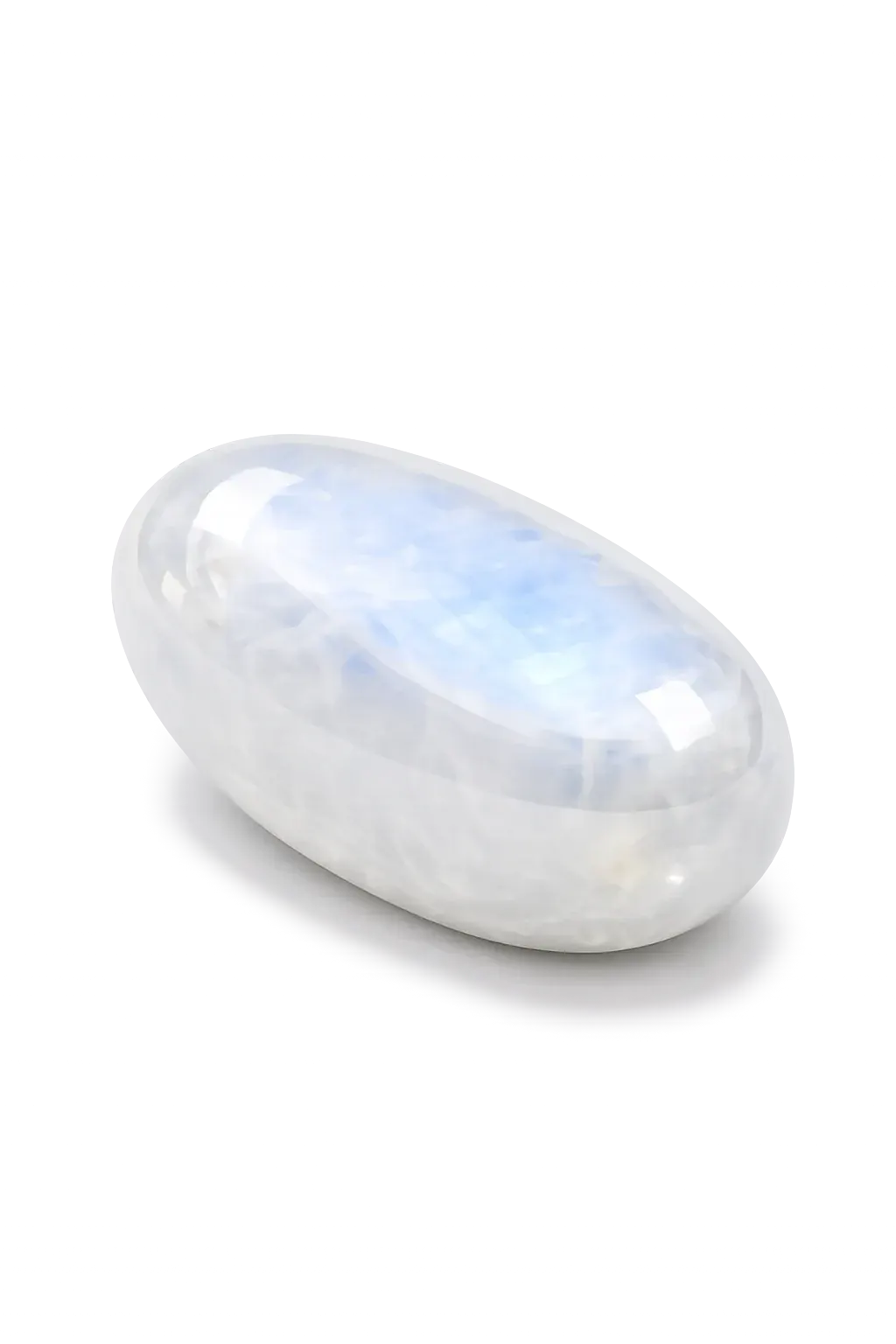 Pierre de Lune naturelle, pierre polie, photo réaliste